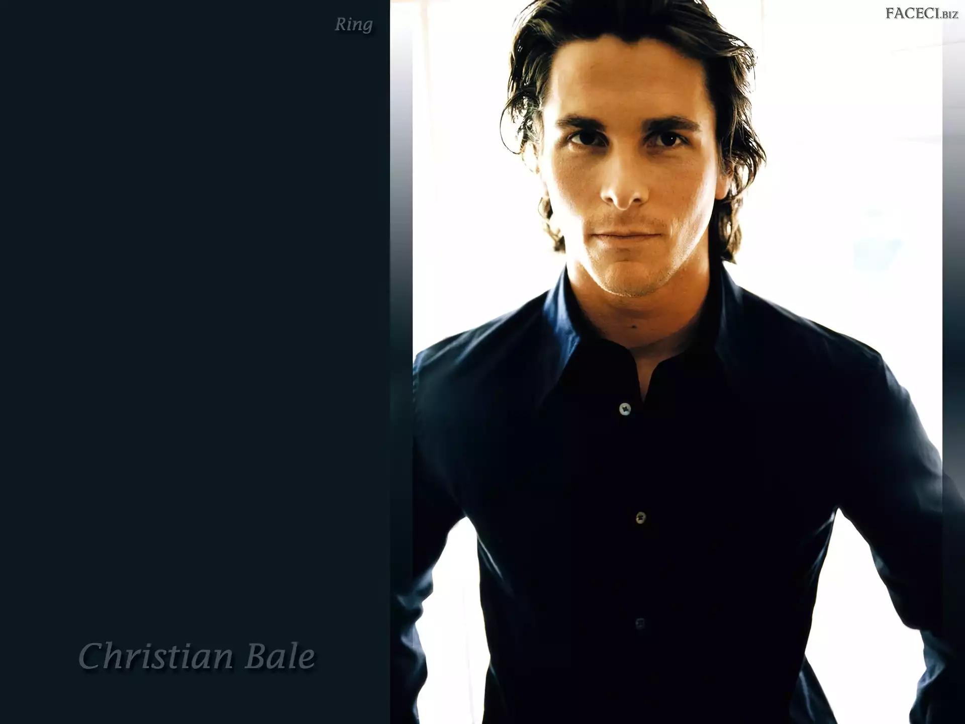 czarna koszula, Christian Bale